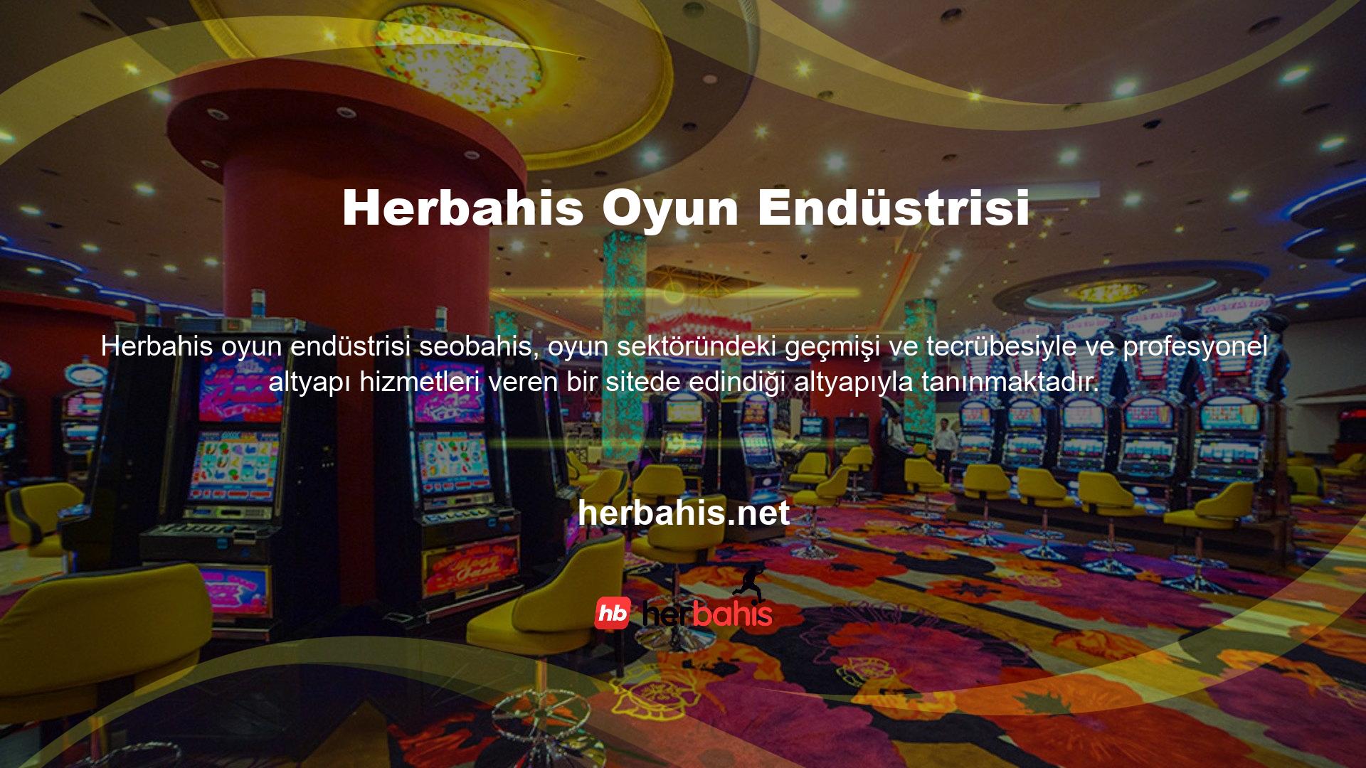 Üyelerimize casino oyunları oynama fırsatı sunmak amacıyla Herbahis web sitesi casino sitelerine altyapı desteği sağlamakta ve dünyaca ünlü altyapı hizmetleri sağlayan casino siteleriyle ortaklık yapmaktadır